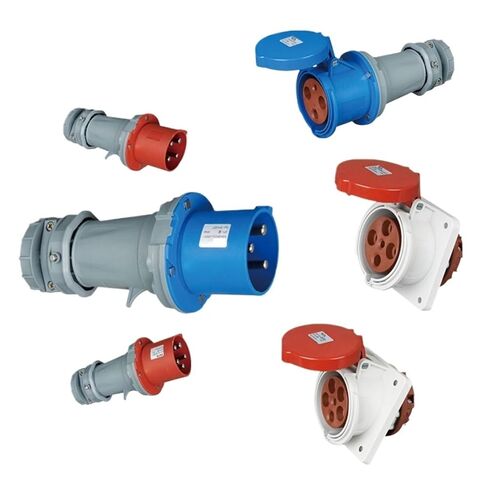 الموصل الصناعي والمقبس IP44 63A 3-pin 4-pin 5-Hole ذكر وأنثى مجموعة مقابس مستقيمة مجوفة (IP445p63Aplugconcealedstraightseat) in Kuwait