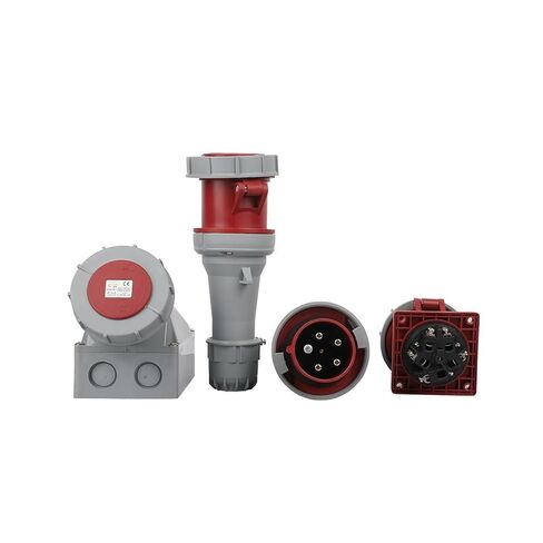 Industrial Socket IP67 Concealed 5-core Waterproof Explosion-Proof Connector Aviation Connector Coupler(125A*5holeindustrialconnector220V-415V) in Kuwait