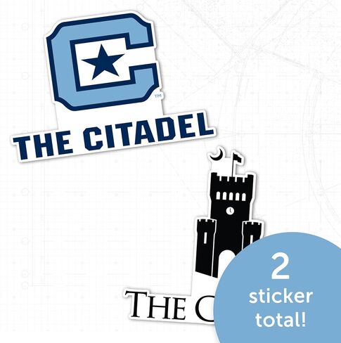 ملصق صبار الصحراء كلية القلعة العسكرية بكارولينا الجنوبية ملصق Citadel Bulldogs ملصق من الفينيل لزجاجة مياه الكمبيوتر المحمول ورقة قصاصات السيارة (مجموعة 4 بوصة V2) in Kuwait