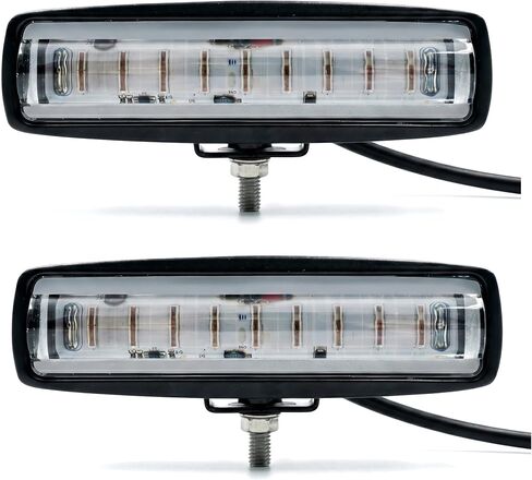 أضواء كاشفة حمراء لرافعة شوكية تحذيرية، 9 مصابيح LED 12-80 فولت إضاءة حد منطقة العمل IP67 مقاومة للماء والغبار، غطاء من سبائك الألومنيوم عالي السطوع وأضواء تحذير للسلامة - عبوتان in Kuwait