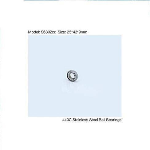 10 قطعة S6802ZZ S6802Z قسم رقيقة الكرة تحمل ABEC-1 S6802 Z ZZ S 6802 440C محامل الفولاذ المقاوم للصدأ 25*42 9 مللي متر in Kuwait