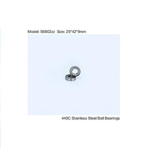 10 قطعة S6802ZZ S6802Z قسم رقيقة الكرة تحمل ABEC-1 S6802 Z ZZ S 6802 440C محامل الفولاذ المقاوم للصدأ 25*42 9 مللي متر in Kuwait