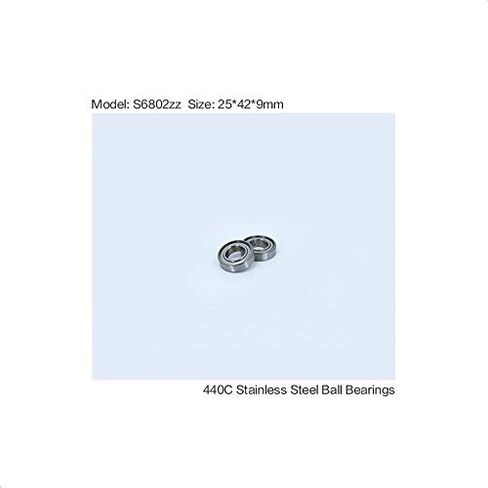 10 قطعة S6802ZZ S6802Z قسم رقيقة الكرة تحمل ABEC-1 S6802 Z ZZ S 6802 440C محامل الفولاذ المقاوم للصدأ 25*42 9 مللي متر in Kuwait