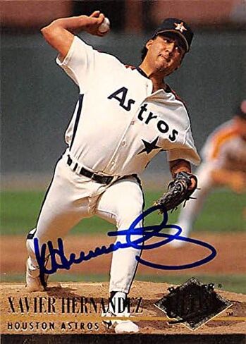 189822 Houston Astros Ft 1994 Fleer Ultra No. 206 Xavier Hernandez Autographed Baseball Card in Kuwait
