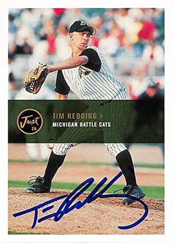 190436 Houston Astros Ft 2000 Just Minors No. 80 Rookie Tim Redding Autographed Baseball Card in Kuwait
