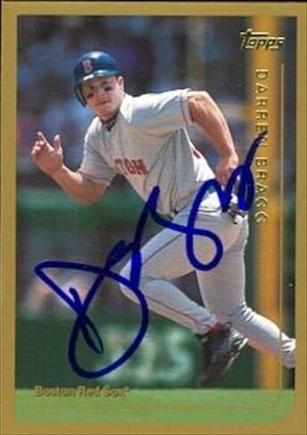 Autograph Warehouse 37239 Darren Bragg Autographed Baseball Card Boston Red Sox 1998 Topps No. 92 in Kuwait