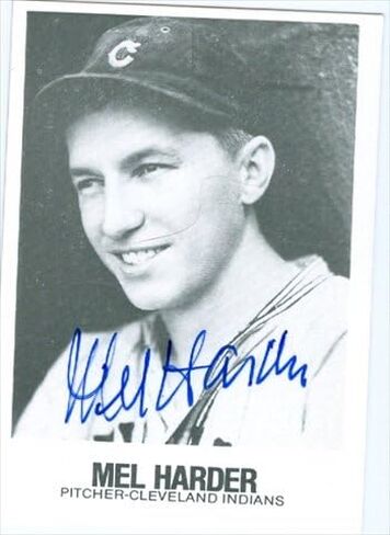 Autograph Warehouse 37742 Mel Harder Autographed Baseball Card Cleveland Indians 1979 Tcma No. 81 67 in Kuwait