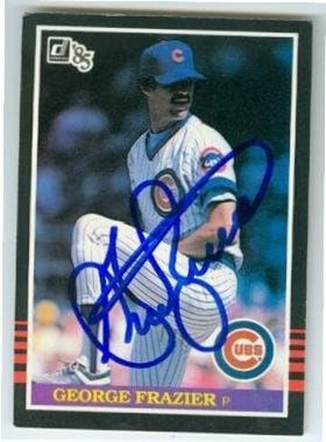 توقيعه 156376 Chicago Cubs 1985 Donruss رقم 167 بطاقة بيسبول موقعة من جورج فرايزر in Kuwait