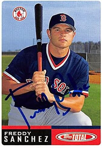 189526 Boston Red Sox Ft 2002 Topps No. 922 Freddy Sanchez Autographed Baseball Card in Kuwait