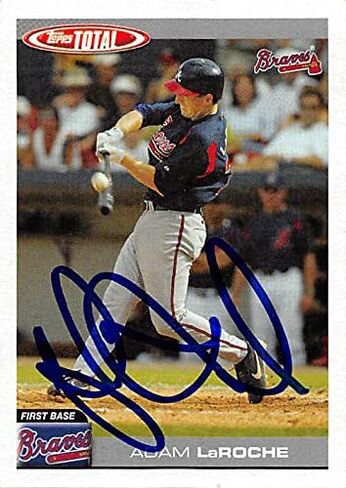 190480 Atlanta Braves Ft 2004 Topps العدد الإجمالي 761 بطاقة بيسبول موقعة من آدم لاروش in Kuwait