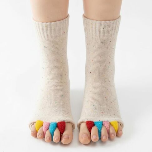 Threetols Foot Alignment Socks with Toe Separators for Men or Women in Kuwait