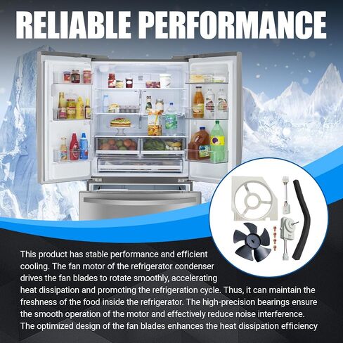 محرك مروحة مكثف 5303918774 متوافق مع Ken-More 25331113308 2535628240N، Frigi-daire FRS6KR5JSB0 FRT17G5CSBC، استبدال ثلاجة كروسلي لـ 40334001 240397101 240525401 4454685 in Kuwait