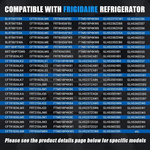 محرك مروحة مكثف 5303918774 متوافق مع Ken-More 25331113308 2535628240N، Frigi-daire FRS6KR5JSB0 FRT17G5CSBC، استبدال ثلاجة كروسلي لـ 40334001 240397101 240525401 4454685 in Kuwait