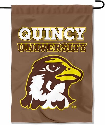 Quincy Hawks Wordmark Logo Garden Banner Flag in Kuwait