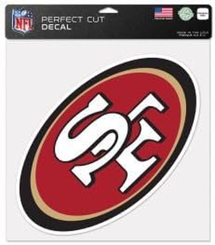 ملصق ملون مثالي لفريق سان فرانسيسكو 49ers مقاس 30.48 سم × 30.48 سم in Kuwait