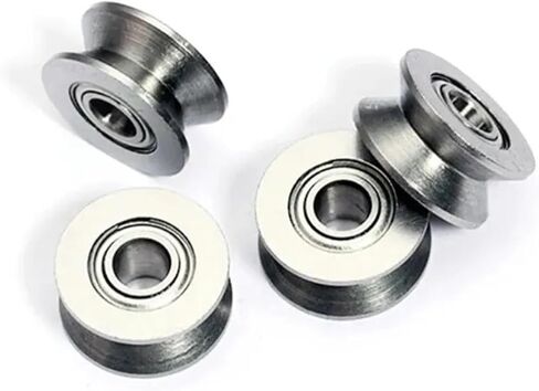 10 قطع من محامل الأسلاك المصغرة V623 V624ZZ U623ZZ U624ZZ U604ZZ U-Groove V line pulley (V623ZZ 3x12x4mm) in Kuwait