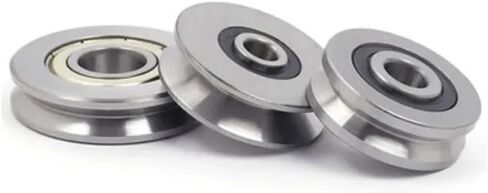 10 قطع من محامل الأسلاك المصغرة V623 V624ZZ U623ZZ U624ZZ U604ZZ U-Groove V line pulley (V623ZZ 3x12x4mm) in Kuwait