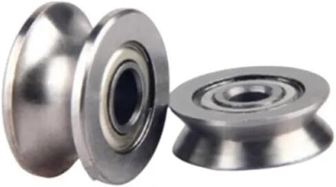 10 قطع من محامل الأسلاك المصغرة V623 V624ZZ U623ZZ U624ZZ U604ZZ U-Groove V line pulley (V623ZZ 3x12x4mm) in Kuwait