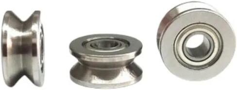 10 قطع من محامل الأسلاك المصغرة V623 V624ZZ U623ZZ U624ZZ U604ZZ U-Groove V line pulley (V623ZZ 3x12x4mm) in Kuwait