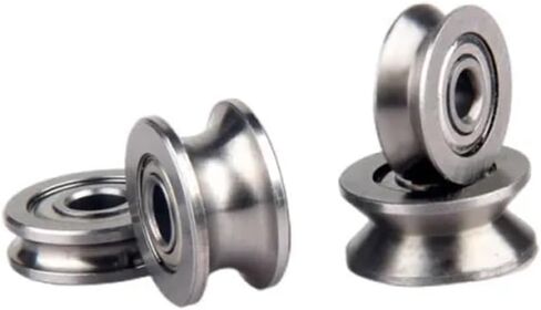 10 قطع من محامل الأسلاك المصغرة V623 V624ZZ U623ZZ U624ZZ U604ZZ U-Groove V line pulley (V623ZZ 3x12x4mm) in Kuwait