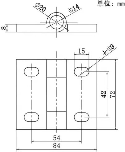 304 Stainless Steel Cabinet Door Furniture Hinge Industry Electric Box Door Heavy Fold Hinge 1Pcs in Kuwait