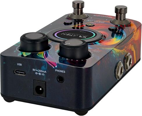 MOOER Meta FX Stereo Delay Reverb Mod Effects Peal 3 في 1 1.28 بوصة شاشة لمس ملونة Tempo 100 موقع محدد مسبقًا ممارسة سماعة الرأس الصامتة in Kuwait