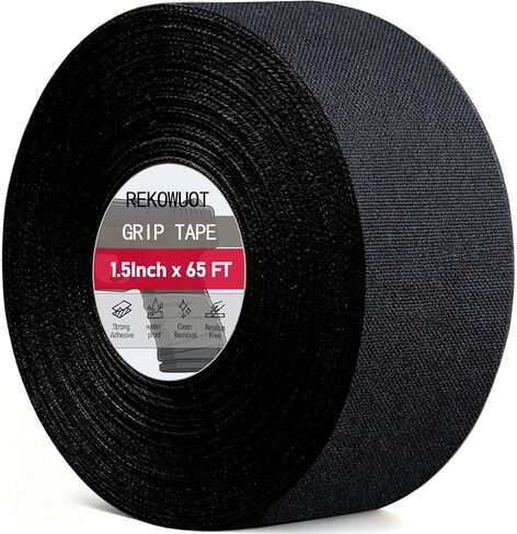 Tactical Grip Tape,1.5 Inch x 65 FT Strong Adhesive Gun Griptape,Multipurpose Non-Slip Tactical Wrap Tape for Guns,Handgun, Rifle, Hockey, Bats, Rackets, Pullup Bars, Tools & Sport Handles in Saudi Arabia