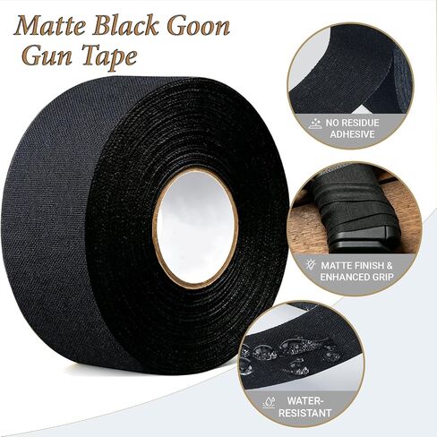 Tactical Grip Tape,1.5 Inch x 65 FT Strong Adhesive Gun Griptape,Multipurpose Non-Slip Tactical Wrap Tape for Guns,Handgun, Rifle, Hockey, Bats, Rackets, Pullup Bars, Tools & Sport Handles in Saudi Arabia