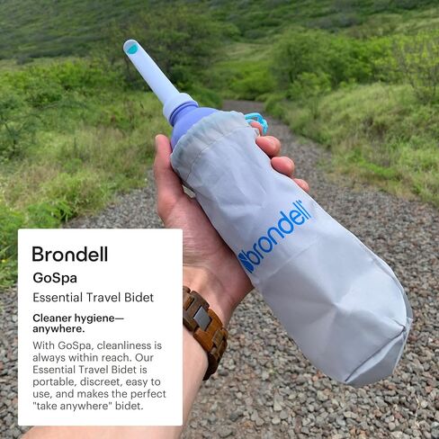 مقعد المرحاض Brondell، بيديه غير كهربائي Swash Ecoseat S101-EW، ممدود، أبيض + حزمة بيديت السفر المحمولة GoSpa GS-70 in Kuwait