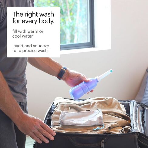 مقعد المرحاض Brondell، بيديه غير كهربائي Swash Ecoseat S101-EW، ممدود، أبيض + حزمة بيديت السفر المحمولة GoSpa GS-70 in Kuwait
