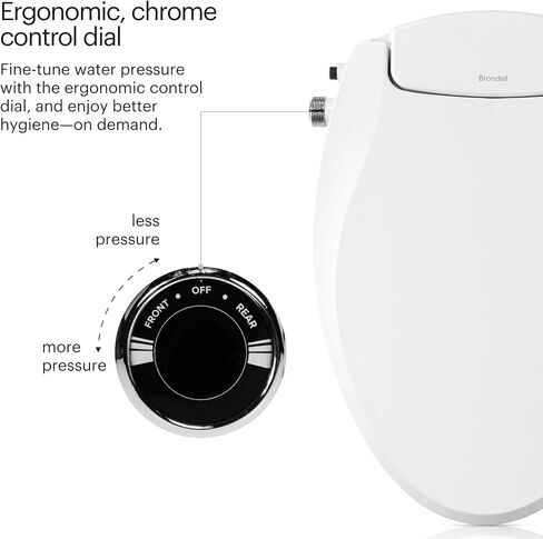 مقعد المرحاض Brondell، بيديه غير كهربائي Swash Ecoseat S101-EW، ممدود، أبيض + حزمة بيديت السفر المحمولة GoSpa GS-70 in Kuwait