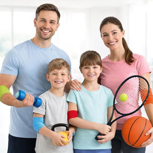 45 Pack Self Adhesive Bandage Wrap, 4" x 5 Yards Cohesive Bandage Elastic Wrap Bandages Tape Non Woven for Sports, Wrist, Ankle and Vet Wrap, Grip Tape (Multi Colors) in Kuwait
