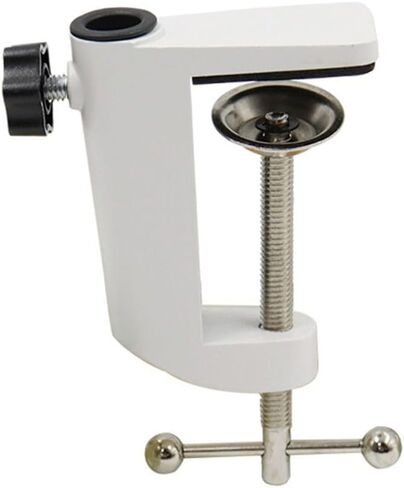 Metal Desk Clamp Universal C Shape Table Mounting Clamp for Microphone Suspension Boom Scissor Arm Stand Holder with Adjustable Screw Fits up to 2.16"/5.5cm Desktop Thickness-Black,White in Kuwait
