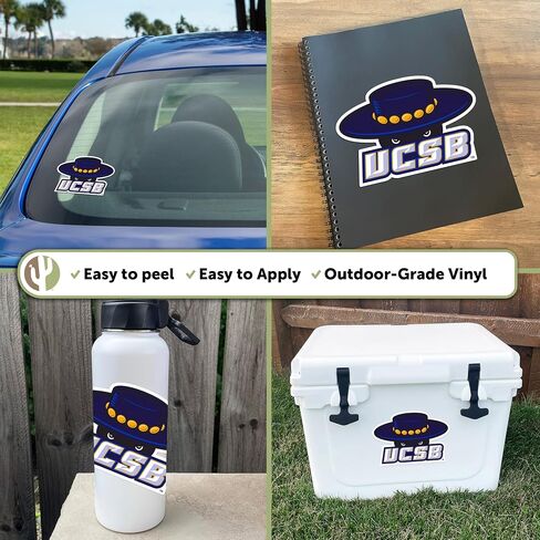 Desert Cactus University of California Santa Barbara Sticker UCSB Gauchos Vinyl Decal Laptop Water Bottle Car Scrapbook (IND 001) in Kuwait