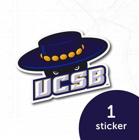 Desert Cactus University of California Santa Barbara Sticker UCSB Gauchos Vinyl Decal Laptop Water Bottle Car Scrapbook (IND 001) in Kuwait