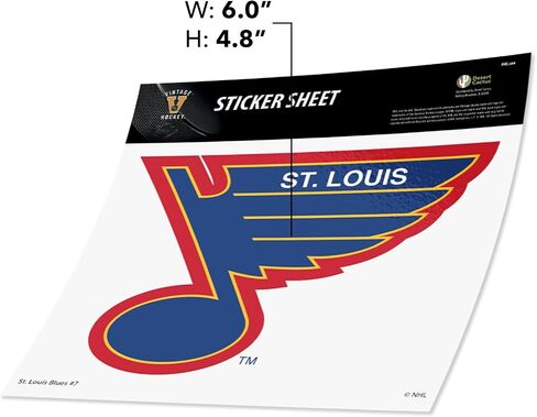 Desert Cactus St Louis Blues Saint Sticker NHL Team National Hockey League Vinyl Decal Laptop Water Bottle Car Scrapbook (Vintage Individual D) in Kuwait