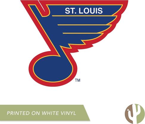 Desert Cactus St Louis Blues Saint Sticker NHL Team National Hockey League Vinyl Decal Laptop Water Bottle Car Scrapbook (Vintage Individual D) in Kuwait