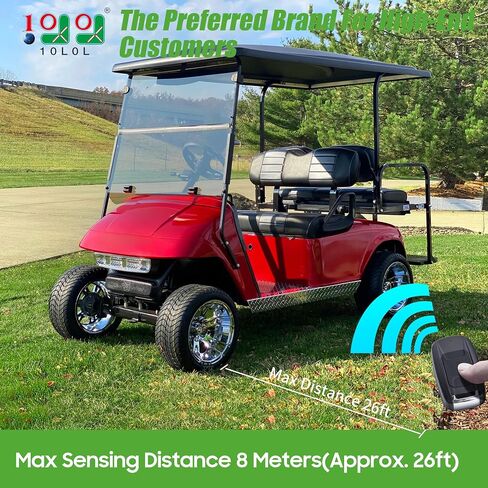 10L0L Golf Cart One-Click Start Ignition Switch Compatible for 20-72V Yamaha G22 / G29, Club Car DS/Precedent, EZGO TXT Models, Remote Keyless Access Golf Accessories in Kuwait