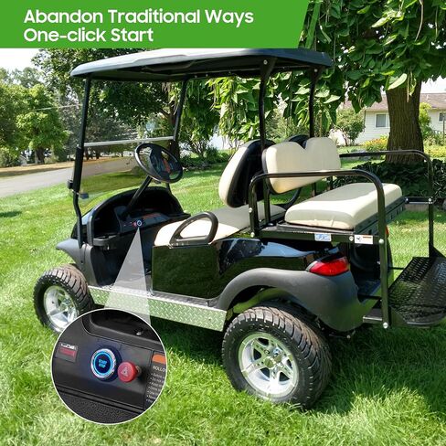 10L0L Golf Cart One-Click Start Ignition Switch Compatible for 20-72V Yamaha G22 / G29, Club Car DS/Precedent, EZGO TXT Models, Remote Keyless Access Golf Accessories in Kuwait