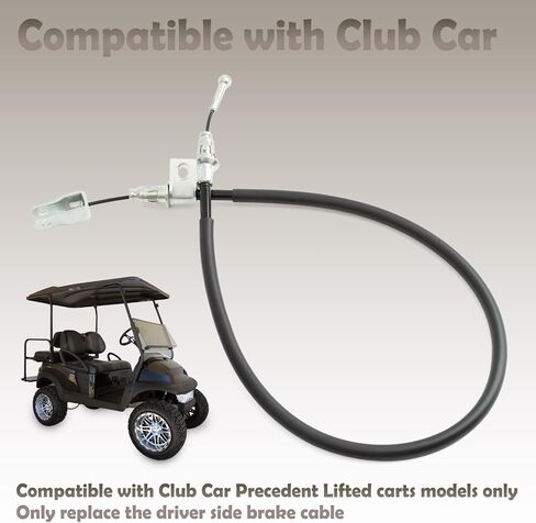 CBL-092 Brake Cable for Golf Carts Compatible with Club Car Precedent Lifted Carts Driver Side Brake Cable 39" Long in Kuwait