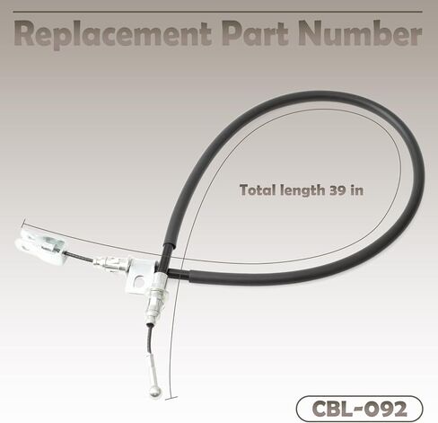 CBL-092 Brake Cable for Golf Carts Compatible with Club Car Precedent Lifted Carts Driver Side Brake Cable 39" Long in Kuwait