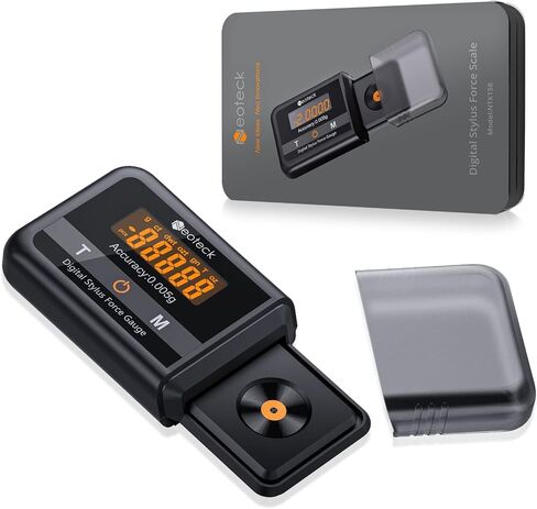 Neoteck 0.005g/100g مقياس قوة القلم الدوار الاحترافي مع شاشة تعمل باللمس وإضاءة خلفية LCD لخرطوشة Tonearm Phono، غير مغناطيسية وعالية الدقة in Kuwait