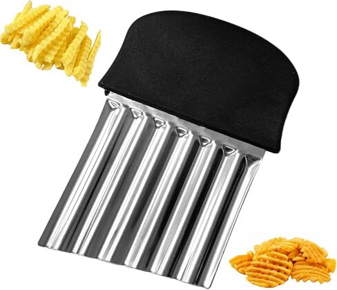Crinkle Cutter,Stainless Steel Cutter,Crinkle Cutter for Veggies Fry Waffle Potato Onion in Kuwait