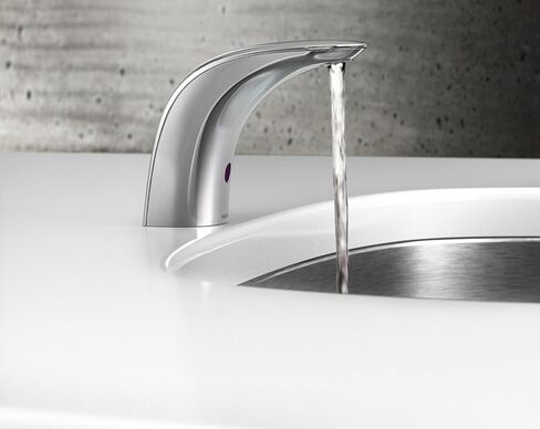 Moen M-Power Chrome تجاري بدون لمس بدون استخدام اليدين، يعمل بمستشعر واحد يعمل بالبطارية، صنبور غير مختلط، 8553 in Kuwait