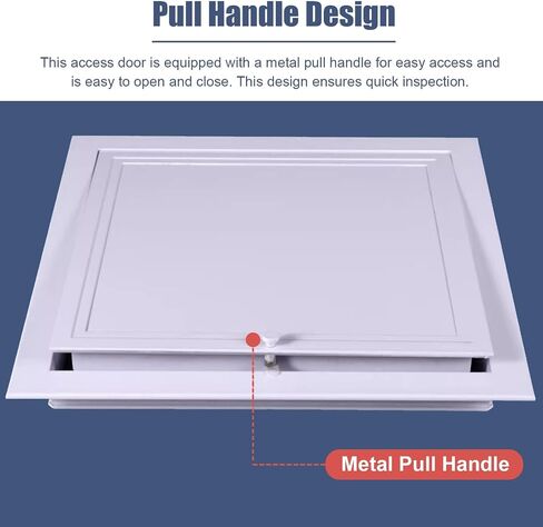 Waterproof Metal Access Door, Easy Open Drywall Panel for Ceiling Inspection, Shower Room & Attic Access Hatch, 22x32in (55.9x81.3cm) - Durable & Secure in Kuwait