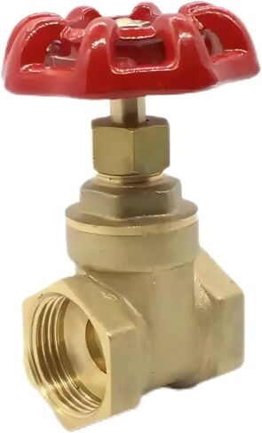 3inch Brass Manual Gate Valves Two Way Female Thread Gate Valve with Yellow Steel Handle Wheel in Kuwait