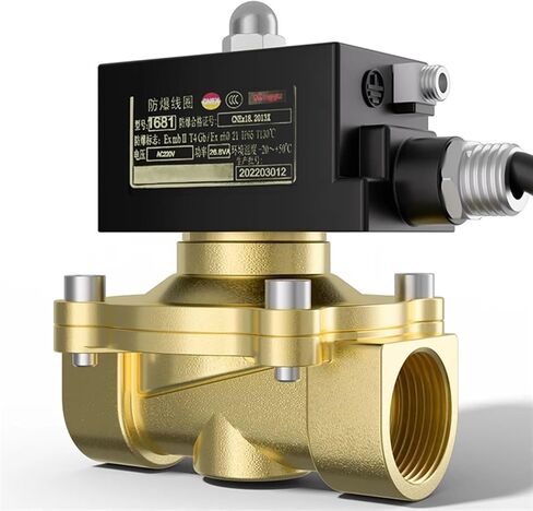 Electric Solenoid Valve Brass Normally Closed Female Thread Natural Control Water Valves 24V 220V(Dn50,220VAC) in Kuwait