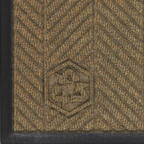 M+A Matting 2240 Waterhog Classic ECO Elite PET بوليستر مدخل أرضية داخلية، دعامة مطاطية SBR، طول 3 بوصات × عرض 2 بوصة، سمك 3/8 بوصة، كاكي in Kuwait