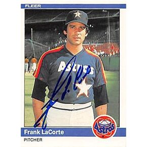 Autograph 122545 Houston Astros 1984 Fleer No. 230 Frank Lacorte Autographed Baseball Card in Saudi Arabia