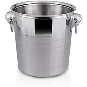 Large Ice Bucket | Stainless Steel Cheap Champagne Ice Bucket Wine Chiller | 6 Quarts in Saudi Arabia